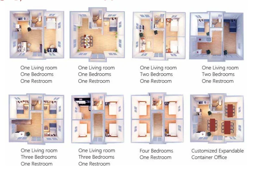 20Ft 40Ft Prefab Tiny Homes To Live in  Mobile Expandable Container House for Sale  Folding Prefabricated Home Portable House