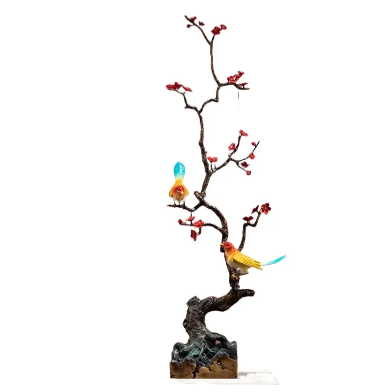 

Bronze ornaments New, Chinese-style home furnishing, living room entrance niche open grid decoration