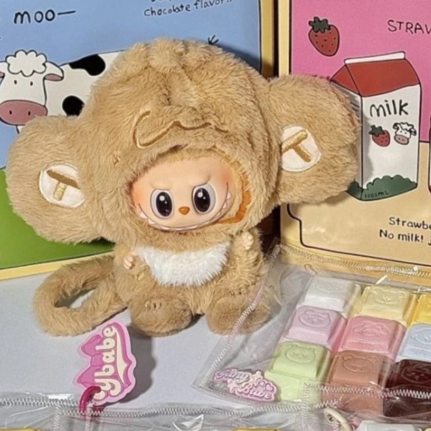 

Ropa Labubu Cute Monkey Adventure Clothes Bear Rabbit Bib Pants Overalls Animal-themed Pendant Labubu Outfit Macaron Costume