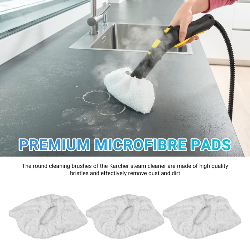 Acessórios para limpador a vapor karcher easyfix sc2 sc3 sc4 sc5 limpadores bocal panos mop escovas redondas peças de reposição