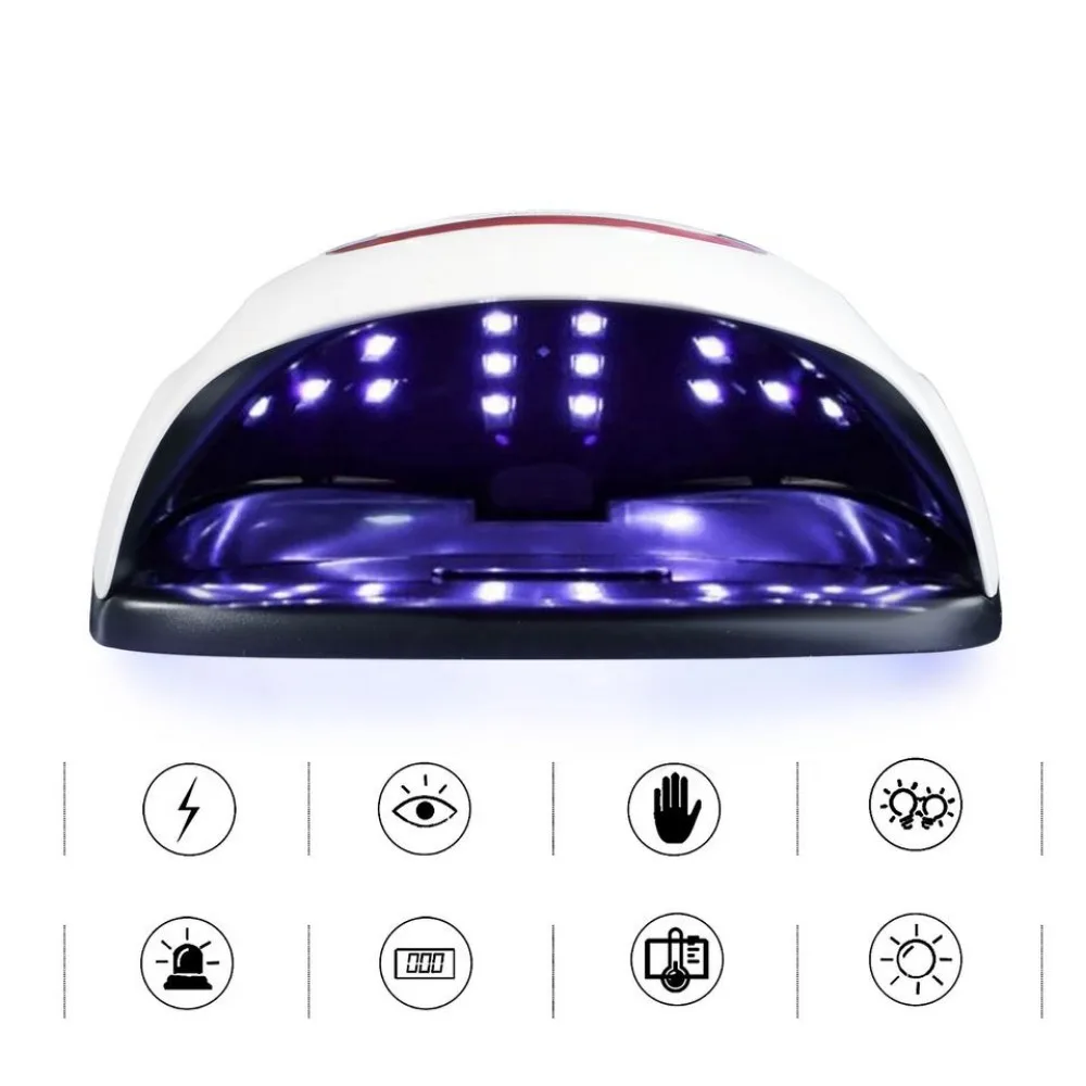 SUN-Sèche-Ongles T5 MAX de 220W, Lampe UV LED avec Capteur et Écran LCD