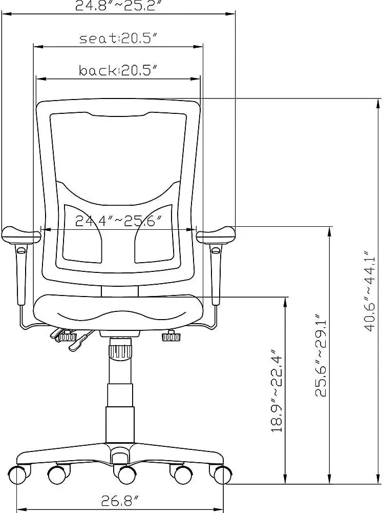 Conjure-Executivo High-Ba Mesh Ba Bla Chair