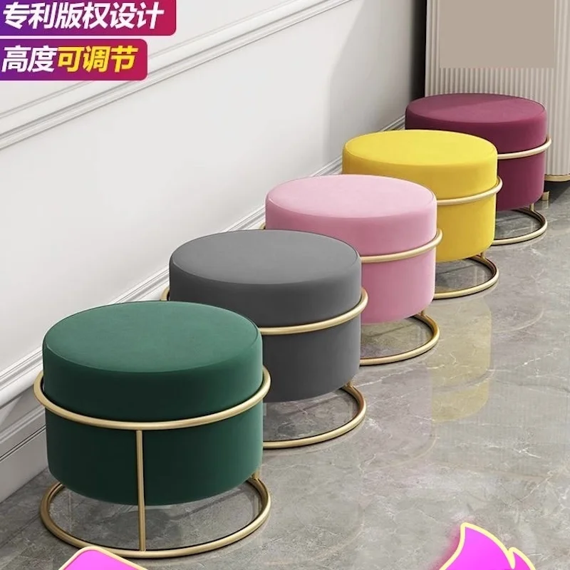 

Stackable Sofa stool Light luxury Rest stool chair space saving furniture Vanity chair ottoman storage upholstered bench stools