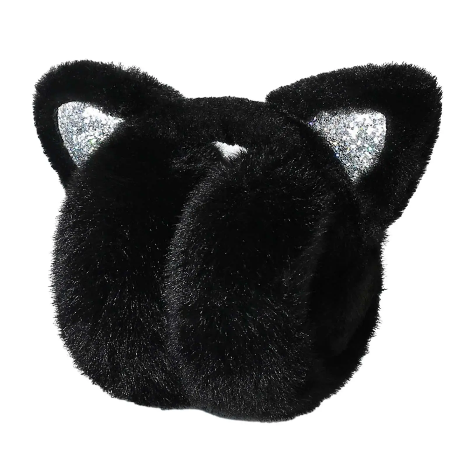 Earmuffs Warm Polyester Premium Soft Women Folded Ear Warmers Winter Ear Muffs for Traveling Outdoor Riding Skating Cold Weather