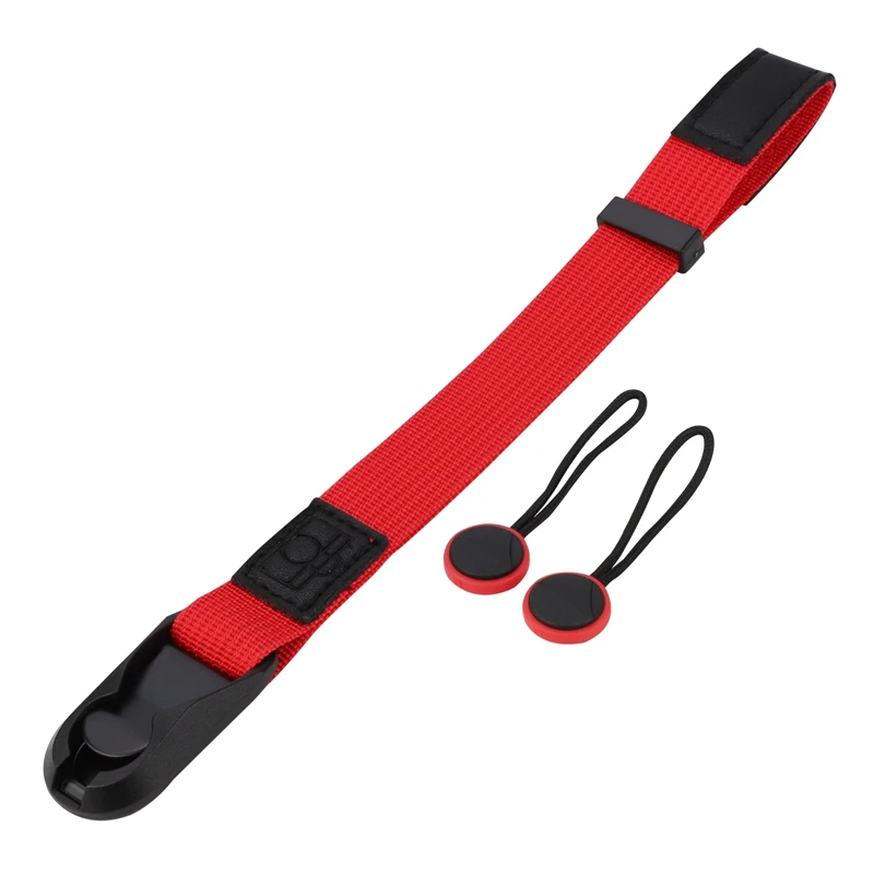 Opaska na nadgarstek do aparatu Haoge CHS-07R, pasek na nadgarstek Quick Release, pasek bezpieczeństwa do kamer GoPro,DSLR,Fuji,Canon i Mirrorless Red