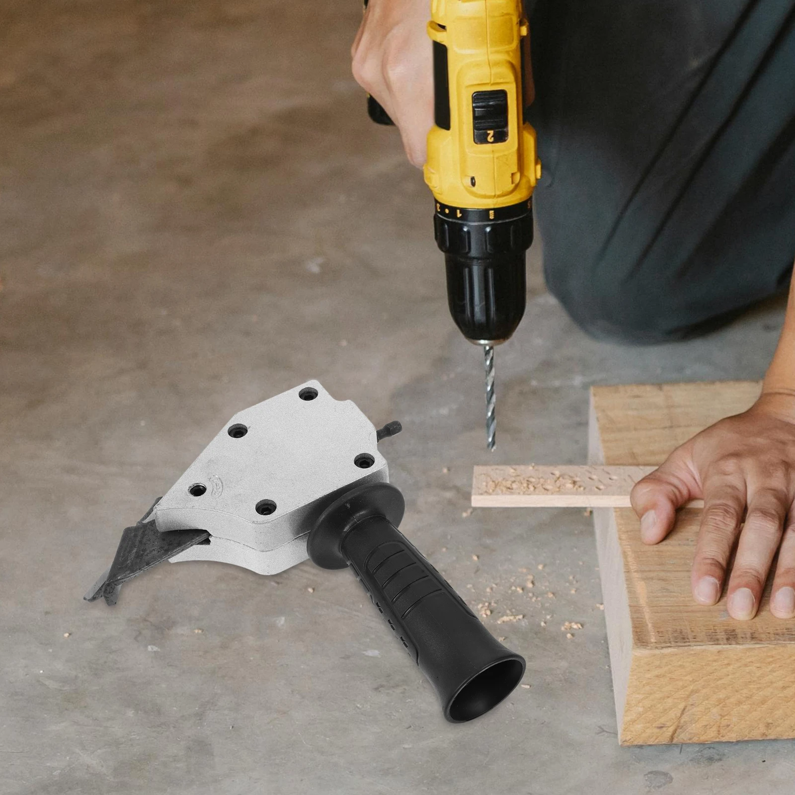 

Electric Drill Shears Plate for Metal Cutting Tools Precise Masonry Plastic Sheet Metal Drill Attachment