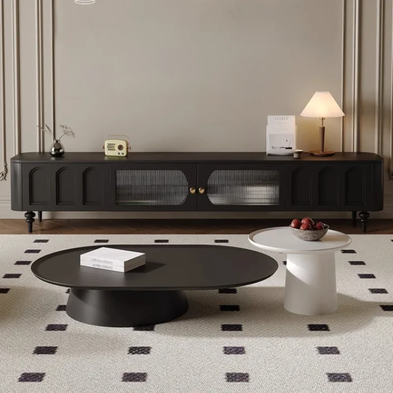 

Nordic Glass Tv Cabinet Modern Organizer Luxury Black Living Room Tv Stands Floor Universal Wood Fernsehen Tisch Furniture Home