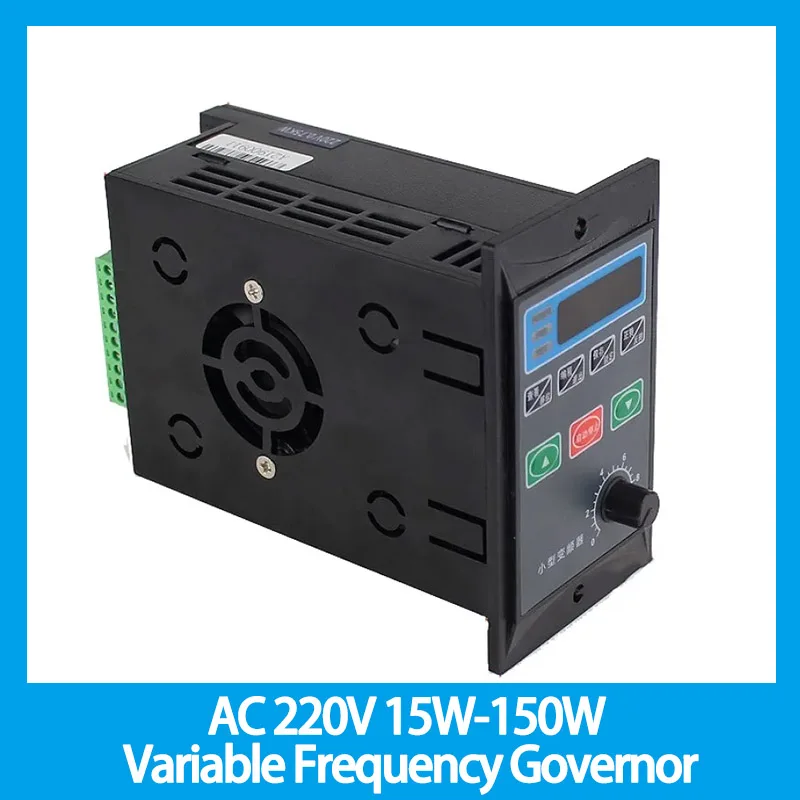 

AC 220V 15W-150W Single-phase Input Three-phase Output Variable Frequency Governor for 380V Three-phase AC Vibration Motor