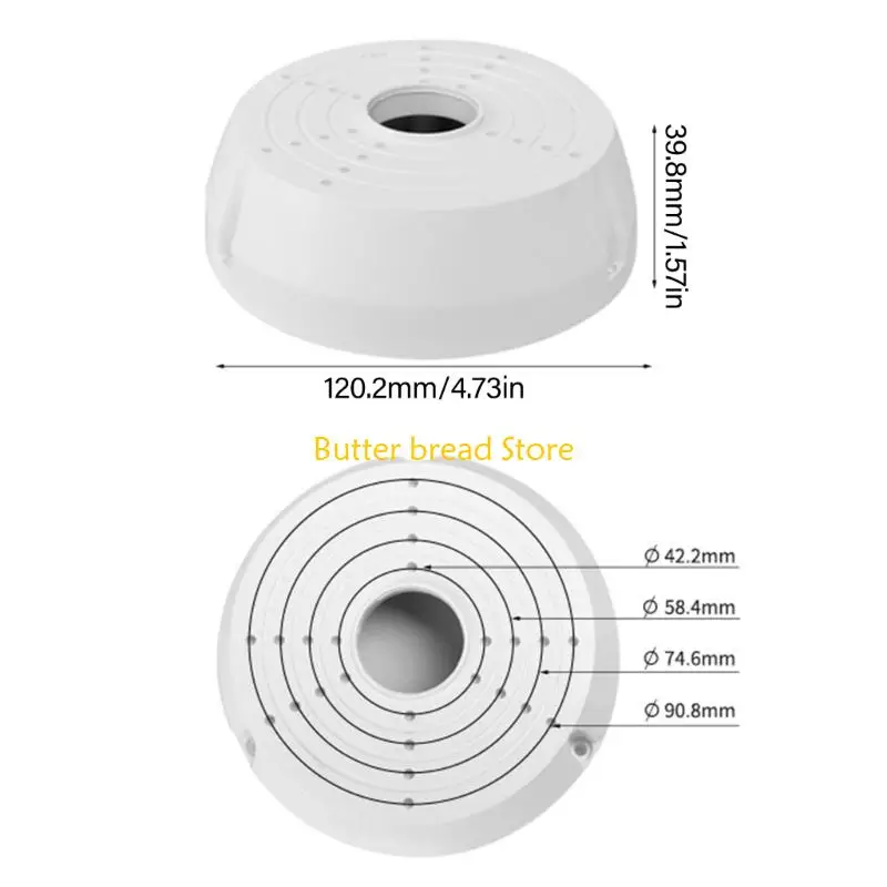 W89C Ajuste Ajuste do suporte plástico orifício múltiplo CCTV para a maioria câmeras câmeras câmeras anti à