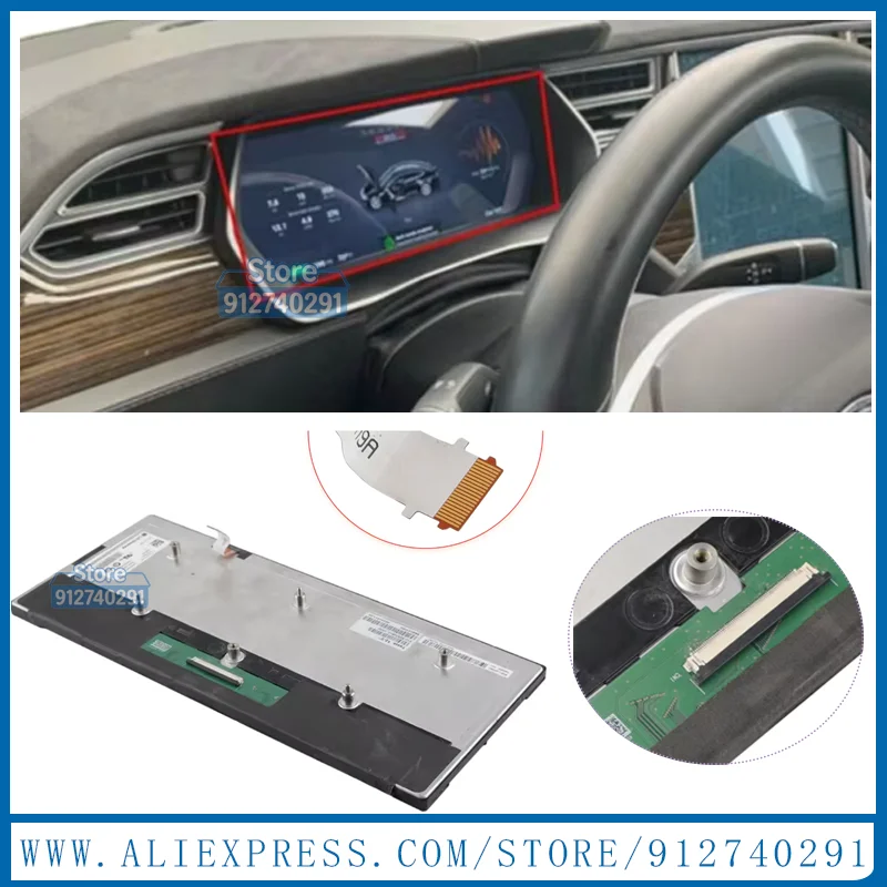 LCD Display Screen Panel LA123WF1-SL01 Original 12.3 Inch LA123WF1(SL)(01) For 2014 Te sla Model S Model X Car Instrument Parts