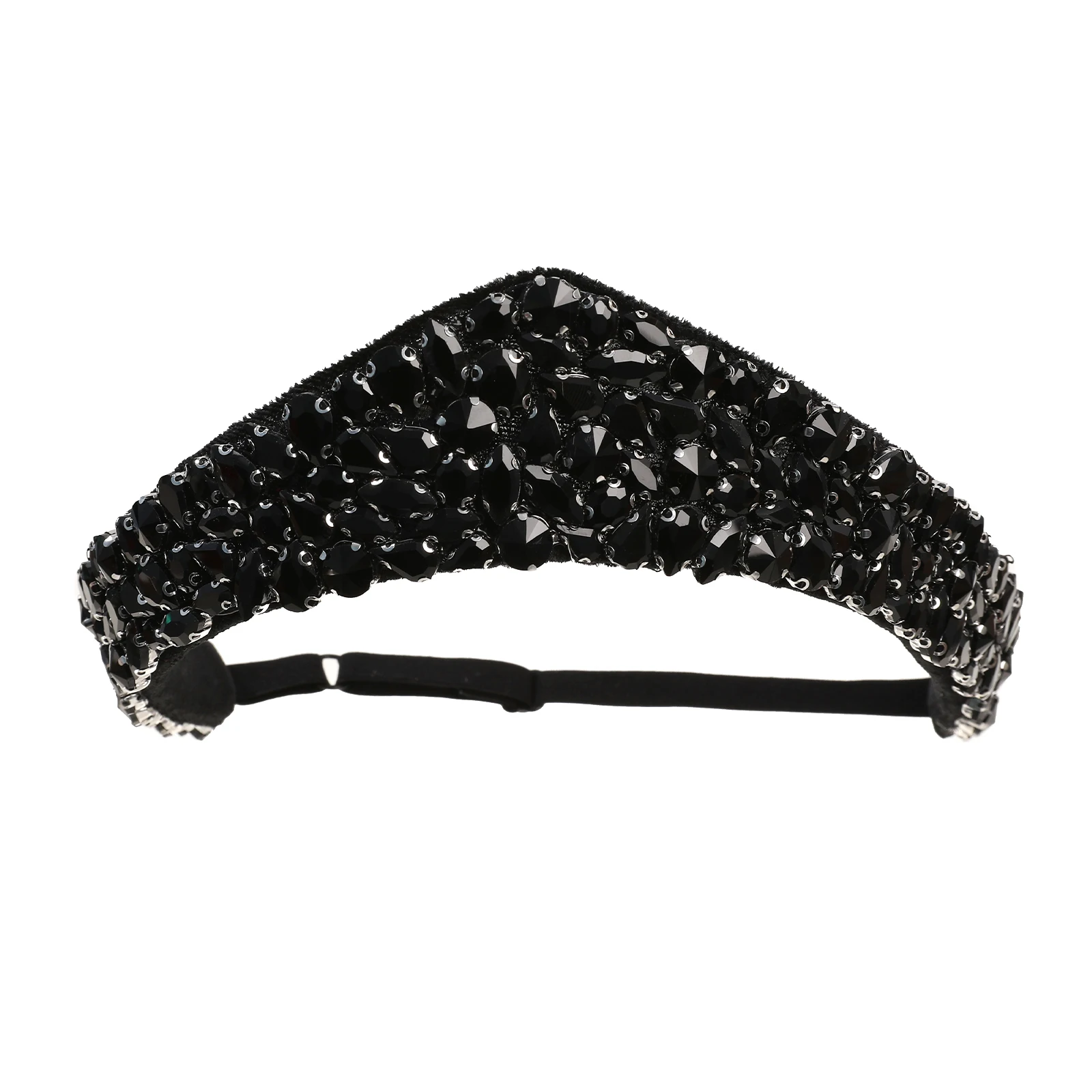 AWAYTR Fluwelen Sponskroon Haarband Klassieke stoffen haarhoepel Elastische Kokoshnik hoofdband Haaraccessoires Festival haarband
