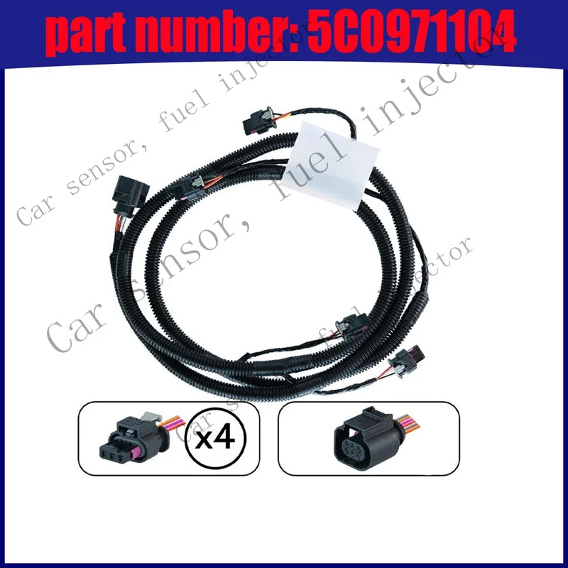 Q+ FOR Volkswagen Jetta Rear Parking Assistance  Sensor Wiring Loom Unit 5C0971104