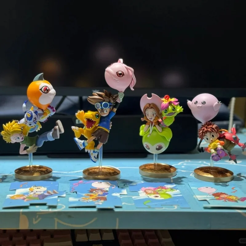 

Оригинальный Bandai Digimon Adventure, воздушный шар на 25-летие, слепая коробка, памятная модная игрушка для детства, кукла, цифровой монстр