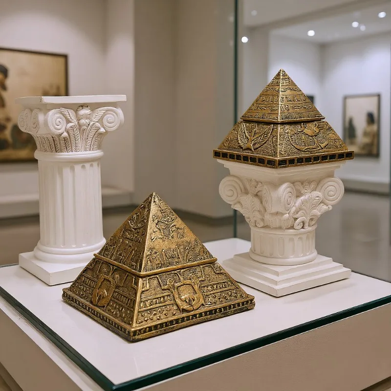 Pyramid Ornament Creative Pyramid Archaeological Model Ornament Resin Crafts Decorative Souvenirs