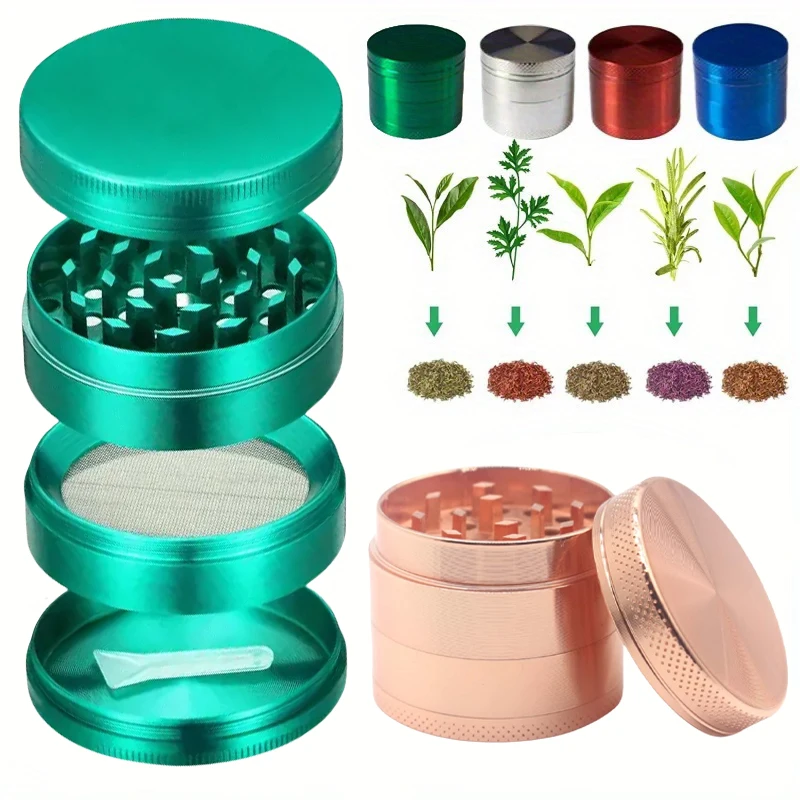 40mm Metal Herb Grinder 4-Layer Spice Pepper Crusher Mill Mortar Cutter Tobacco Raw Grass Grinder Shredder Smoking Accessories