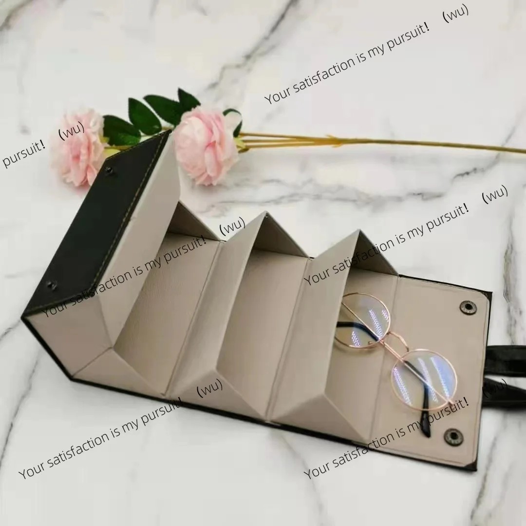 حافظة نظارات للسفر متعددة الدفع صندوق تخزين النظارات الشمسية النظارات الشمسية قصر النظر حافظة محمولة مقاومة للضغط متعددة الاتصال #4