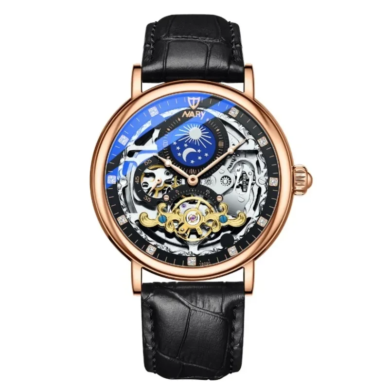 Counter Genuine DAY TO DUKE Automatic Mechanical Watch Luminous Waterproof Romantic Planet Mechanical Watches