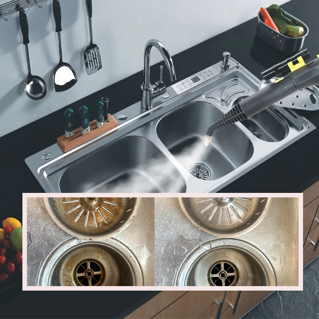 Mobil Commercial  2600w Adjusted Steam Cleaning Machine 5bar High Pressure Portable Steam Cleaner