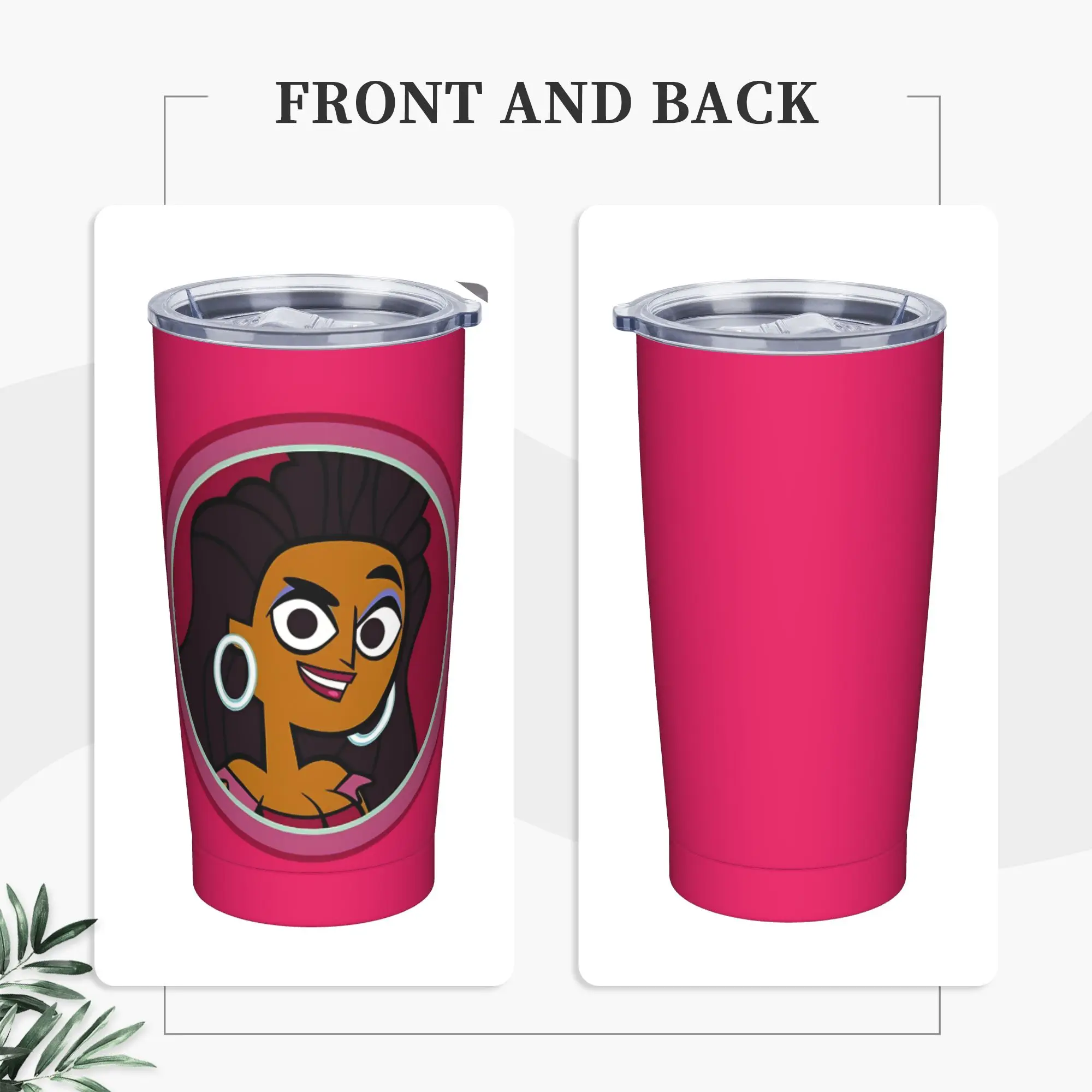 Totals Dramas Revenges Of The Island Anne Maria Insulated Tumbler with Lid Stainless Steel Thermal Mug Car Bottle Cups, 20oz