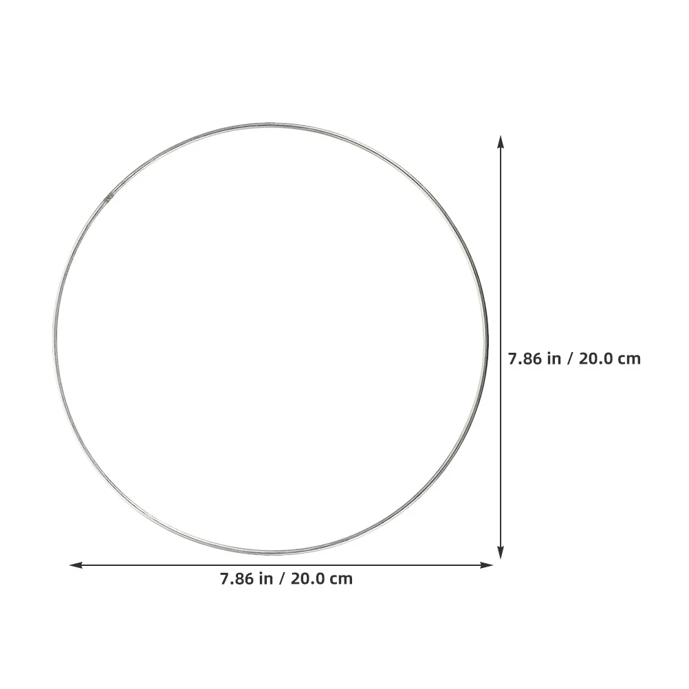 20 قطعة إكليل الأسلاك المعدنية الإطار حلقات الحديد DIY بها بنفسك حلم الماسك الأزهار هوب الجدار الشنق لوازم الحرفية المعدنية الأزهار هوب