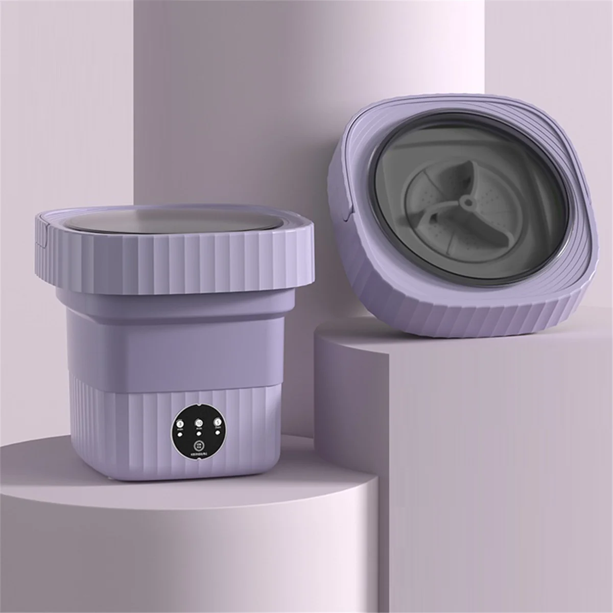 Máquina de lavar roupa dobrável portátil pequena máquina de lavar roupa interior mini máquina de limpeza rosa eua plug