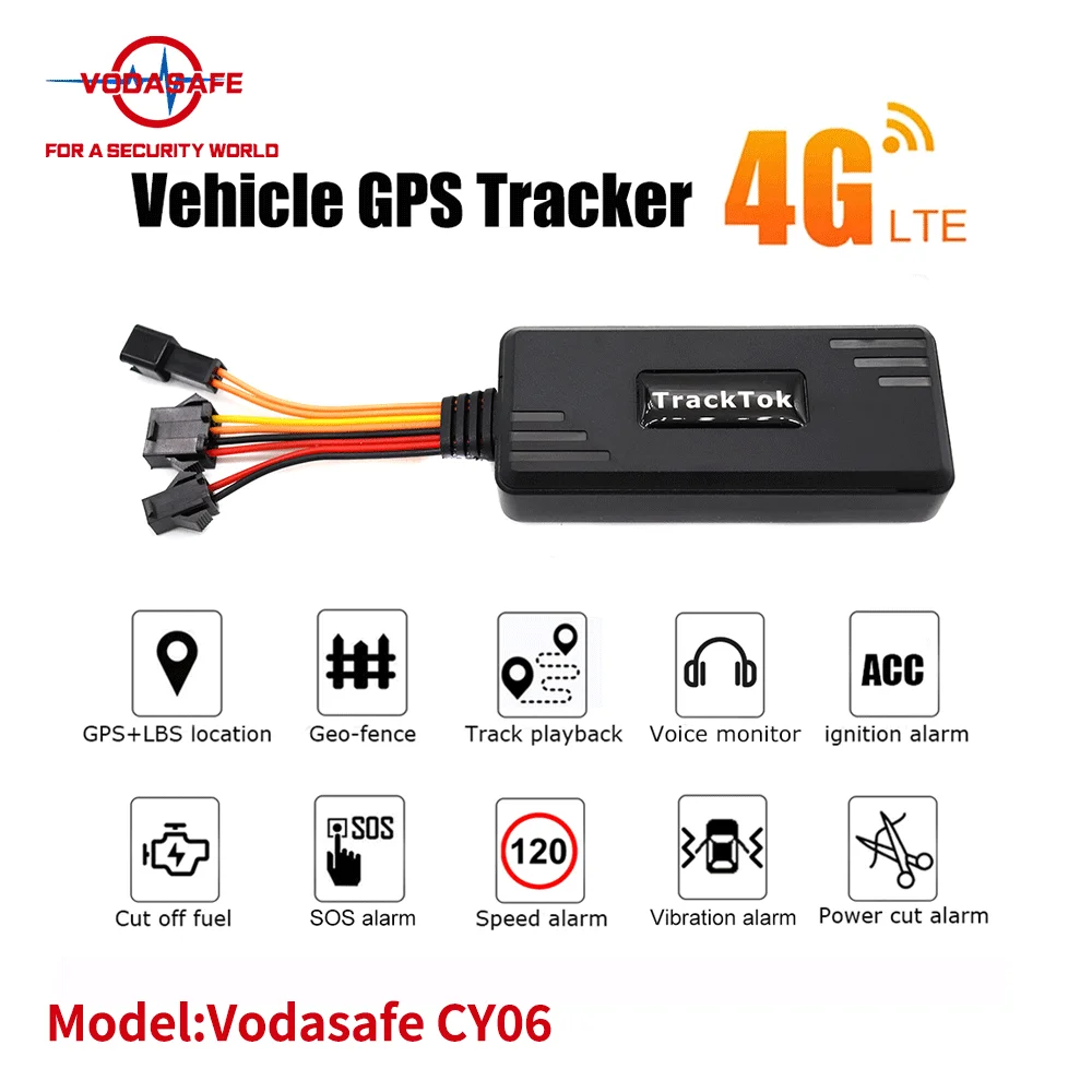 Vodasafe Mini GPS Tracker 4G Wireless Vehicle Tracking Device for Car Bike Motorcycle GPS Tracker