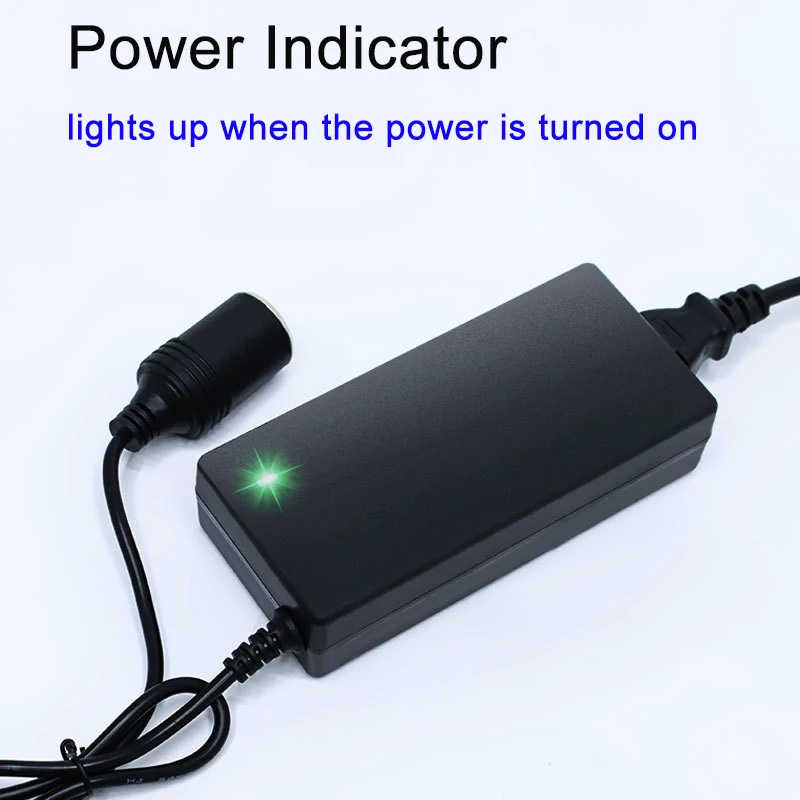 110V 220V to 12V Car Power Converter 60W Charger Veicular for Car Vacuum Cleaner Refrigerator Transformer Vehicle to Household
