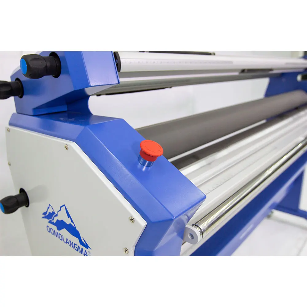 US Stock Qomolangma 63in Full-auto Wide Format Cold Laminator with Heat Assisted with Trimmer