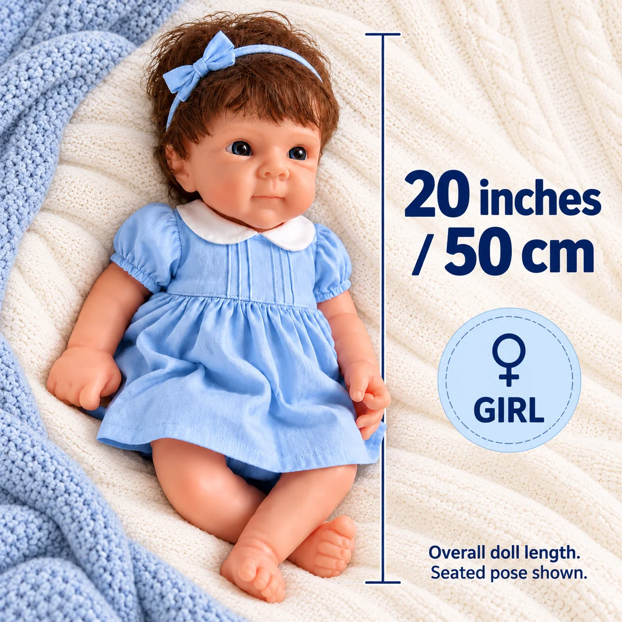 50 cm Boyunda, Gerçekçi Yenido - Reborn Baby Doll Silicone Realistic incelemesi ve fiyatı