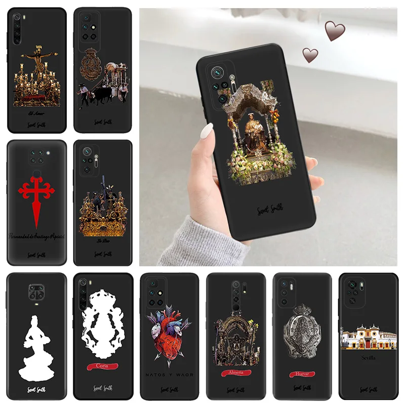 Silicone Soft Phone Case for Redmi 9c 9a 9i a1 a2 Plus k60 e k50 k40 Note 9 Pro 9s 9t 8 8t 7 cc9 Virgin Mary Jesus Church Cover