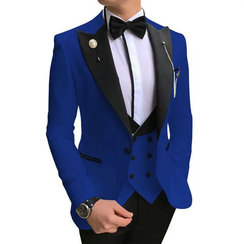 2023 Large Size Foreign Trade Business Casual Suit Three-piece Groom Groomsmen Wedding Banquet Suit Suit Male