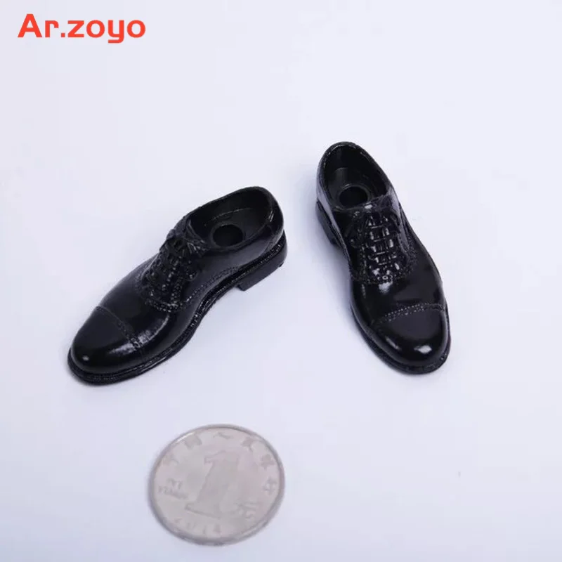 1/6 skala Männlichen Runde Kappe Anzug Schuhe Modell Soldat Solide Leder Schuhe Fit 12'' Abnehmbare Füße Action Figur Körper Puppen sammeln