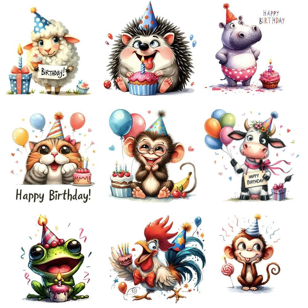 ملتوي مضحك عيد ميلاد Clipart التنزيل الرقمي الكرتون حزب موضوع الرسوم التوضيحية لبطاقات ومشاريع الدعوات #1