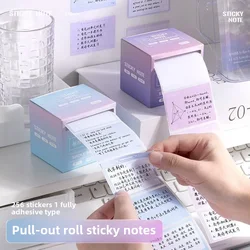 New Pull-out Fully Adhesive Sticky Notes, High-looking Students' Error-taking Sticky Notes, Middle and High School Students