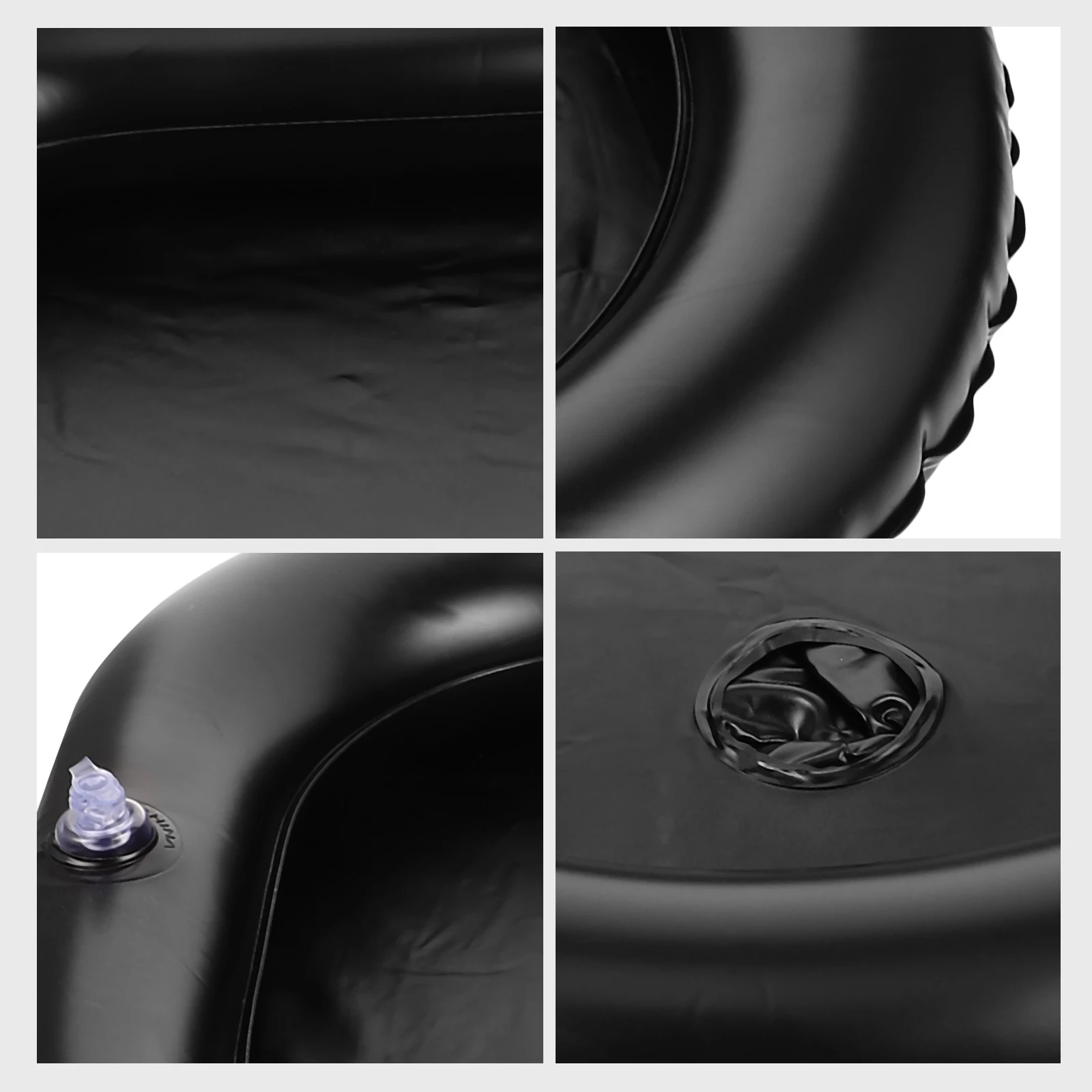 

Inflatable Hair Washing Basin Lightweight Portable Tray for Bath Bedridden Patients Elderly PVC Black Wash Basin Hair Washing