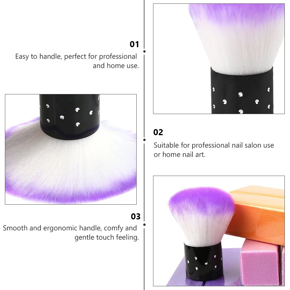 Ensemble d'outils pour Nail Art, brosse anti-poussière, lime de ponçage, Salon professionnel, usage domestique, écologique, Durable, sûr, 1 ensemble