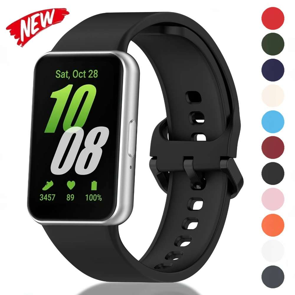 

Silicone Strap for Samsung Galaxy Fit 3 Watchband Smart Watch Wristband for Galaxy Fit 3 Official Original Bracelet Accessories