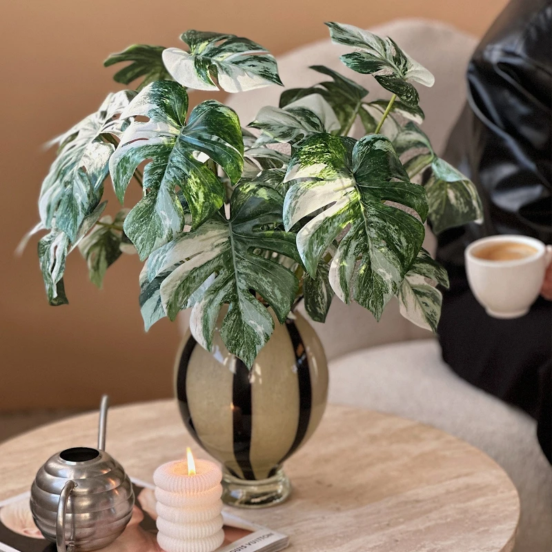 

ins style green plant decoration simulation plant monstera shopping mall atmosphere layout landscaping landscaping ornaments