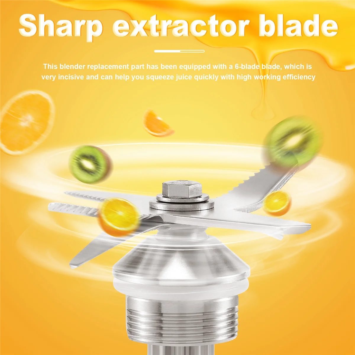 Blender Substituição Blade, 6-Blade Juicer Substituição, Peças para Vitamix Biolomix Blender