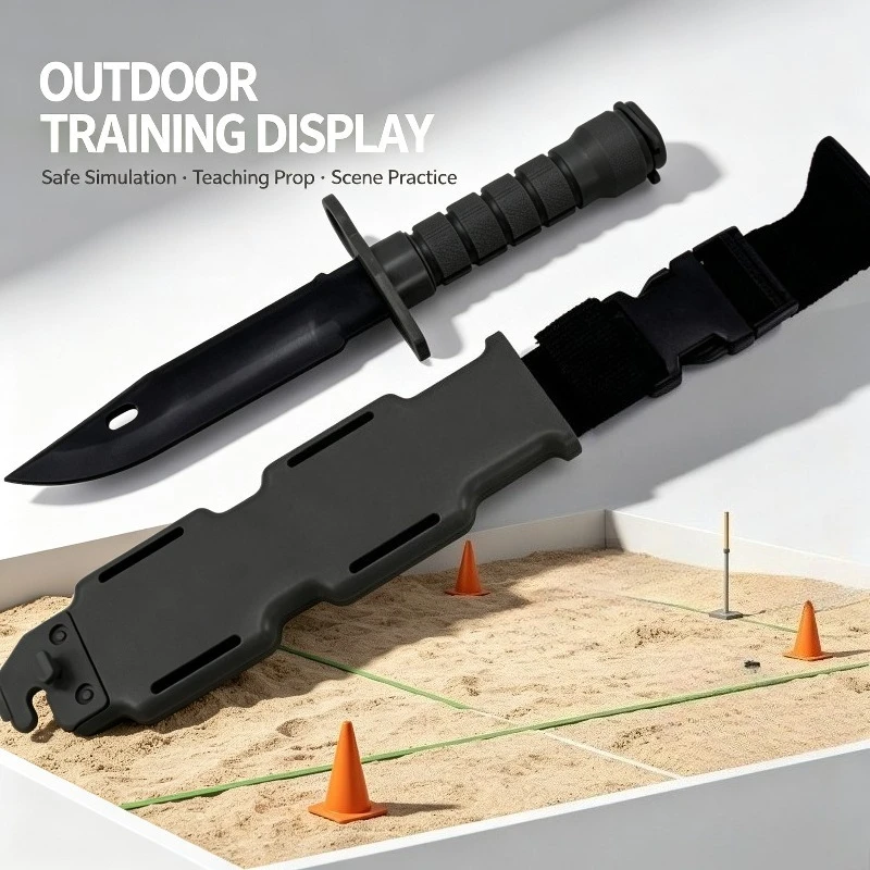Beginner-Friendly Innocuous Rubber Knife Simulation Model, Safe Campus Training Prop