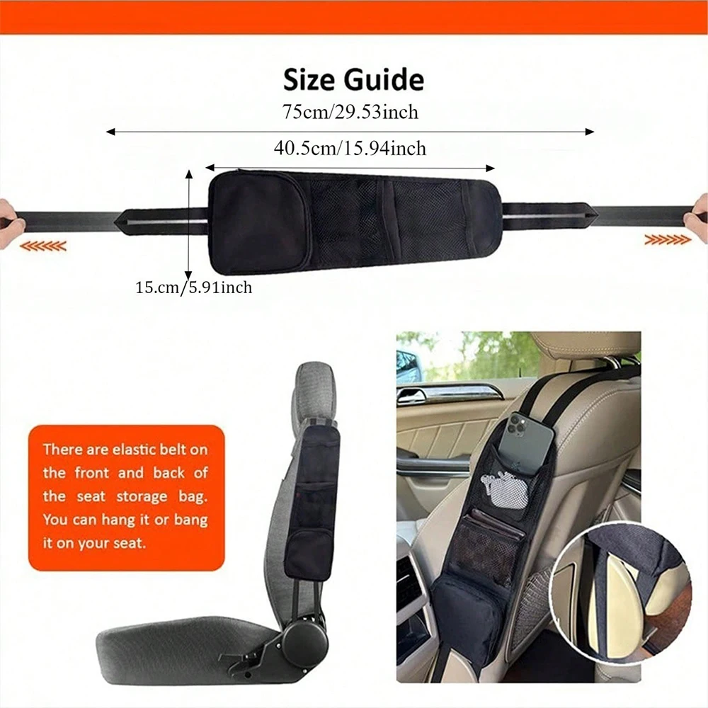Сумка-органайзер для зберігання в автомобільному сидінні 4