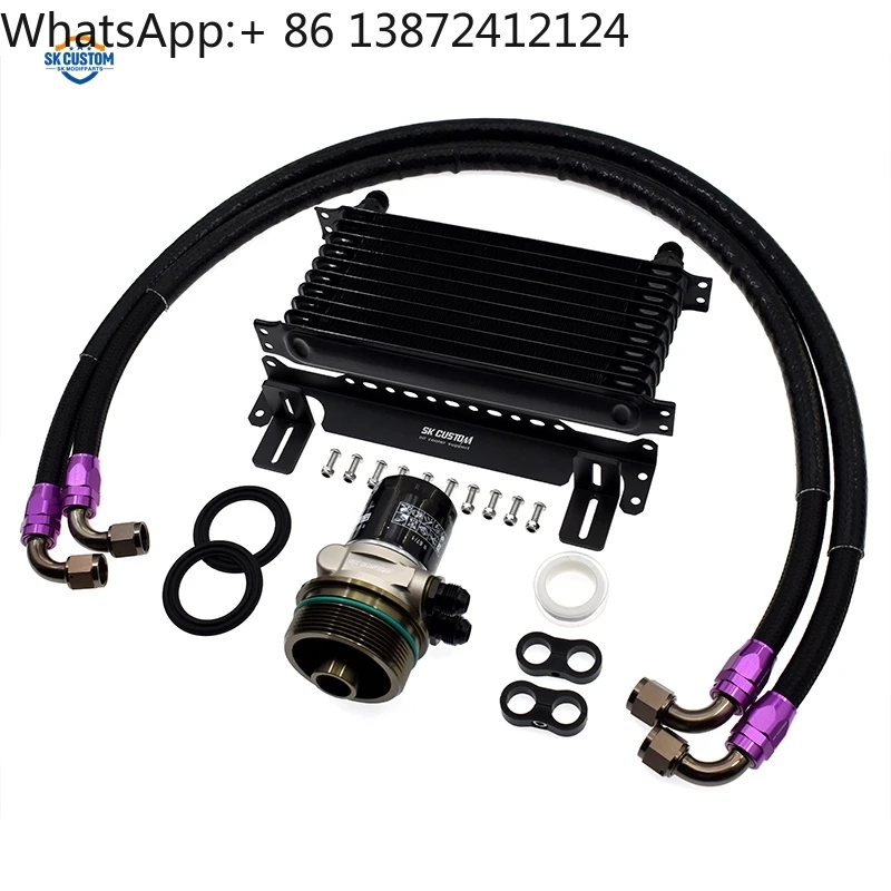 

SK CUSTOM 10 Rows Engine Oil Cooler Kit for Lexus IS250 IS300 GS250 NX200t 1GR 2GR 3GR 4GR Car Radiator Kit