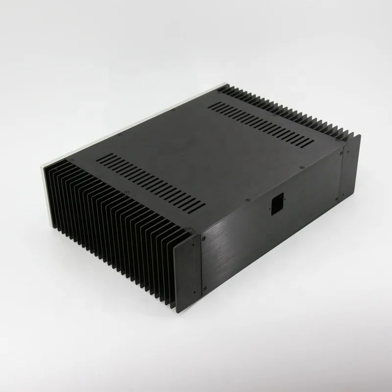 Double Radiator Aluminum Case Class a Power Amplifier Enclosure High Level Audio Chassis