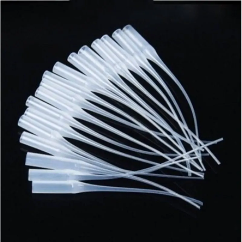 50/100Pcs Glue Micro-Tips Plastic Glue Bottle Tips Glue Extender Precision Applicator Dropping Tube Nozzle For Crafting Lab