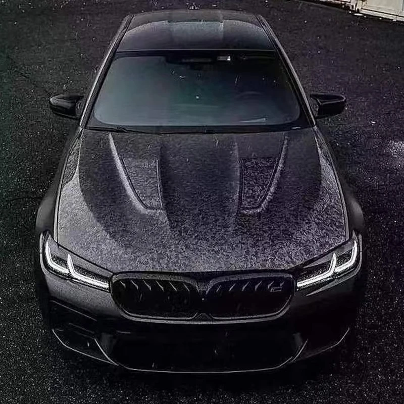 High Quality New Carbon Fiber Engine Bonnet for 5 Series F90 M5 G30 G38 with Exhaust Cut-Outs MBJ Style Screw-On
