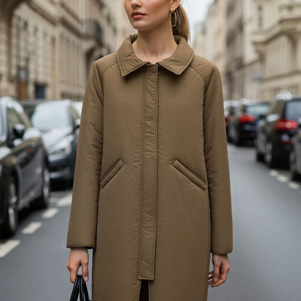 

Женская однотонная свободная и удобная хлопковая куртка с длинными рукавами и лацканами в японском и корейском стиле