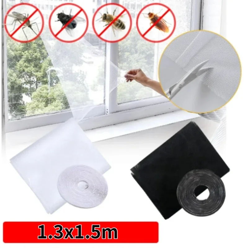 Self-adhesive Window Mosquito Net Anti Mosquito Door Mesh DIY Free Cutting Mosquito Net Anti Fly Insect Curtain Screen