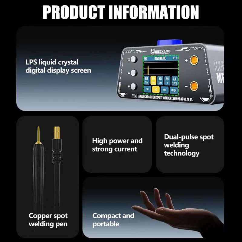 57QF W09 Multifunctional Welder 5500W For Phone Battery Welding With Copper Weld