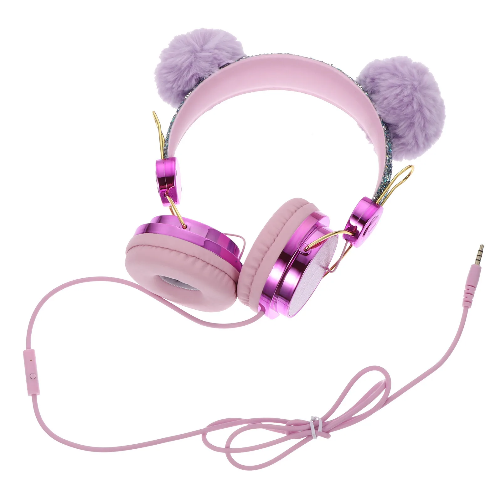 

Children Cartoon Computer Headset Premium Durable Breathable Volume Control Lightweight Gaming Headphone Practical Portable