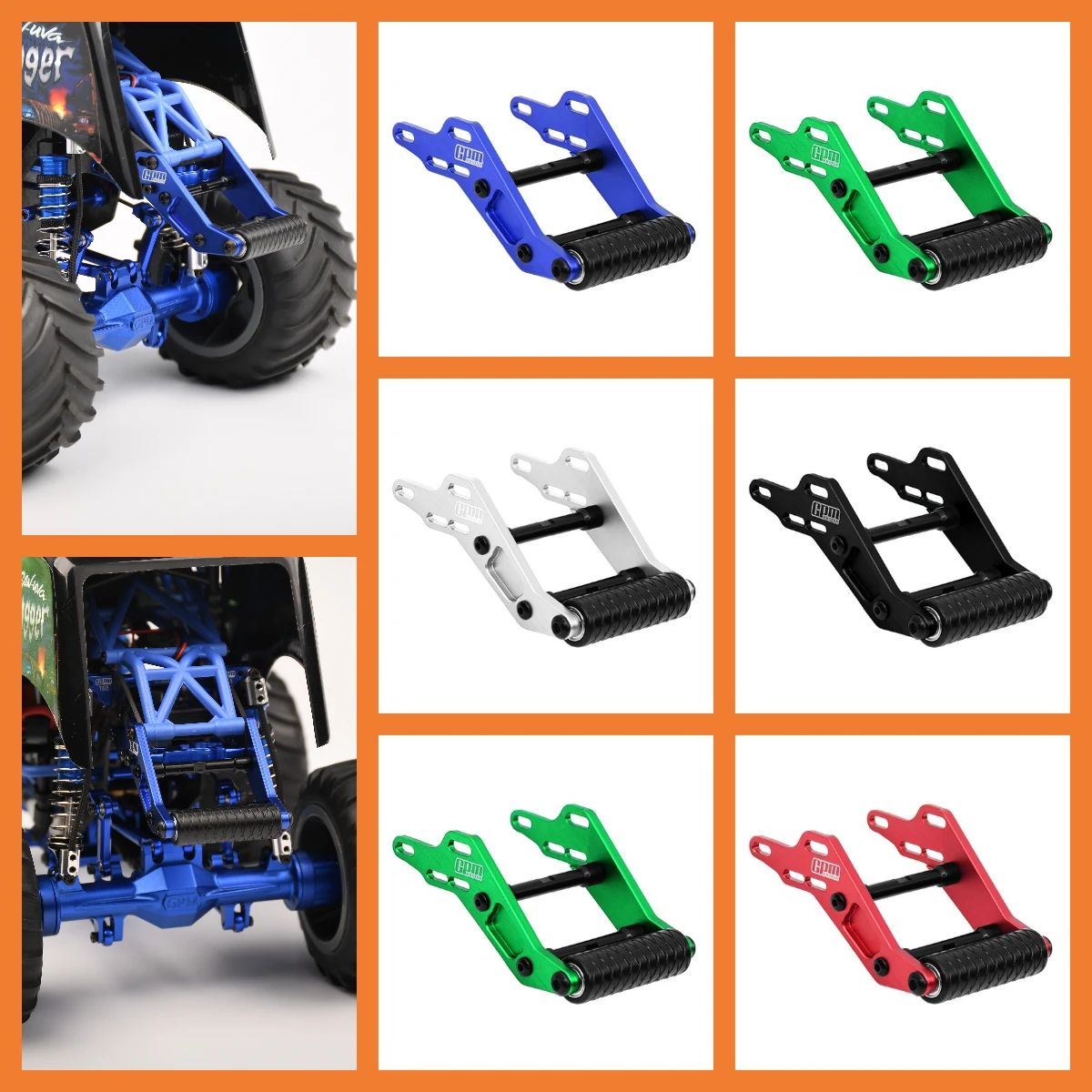

GPM LOSI 1/18 Mini LMT Megalodon 2S For 7075 Rear Alloy Adjustable Wheelie Bar